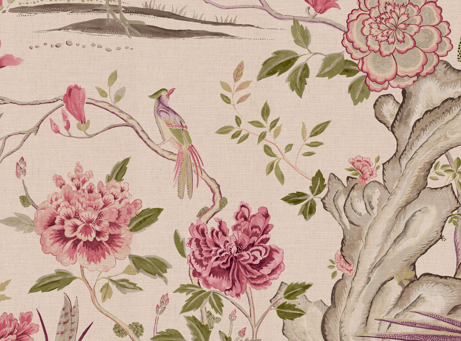 CW: Rouge pink and green | BASE: Mercia Linen