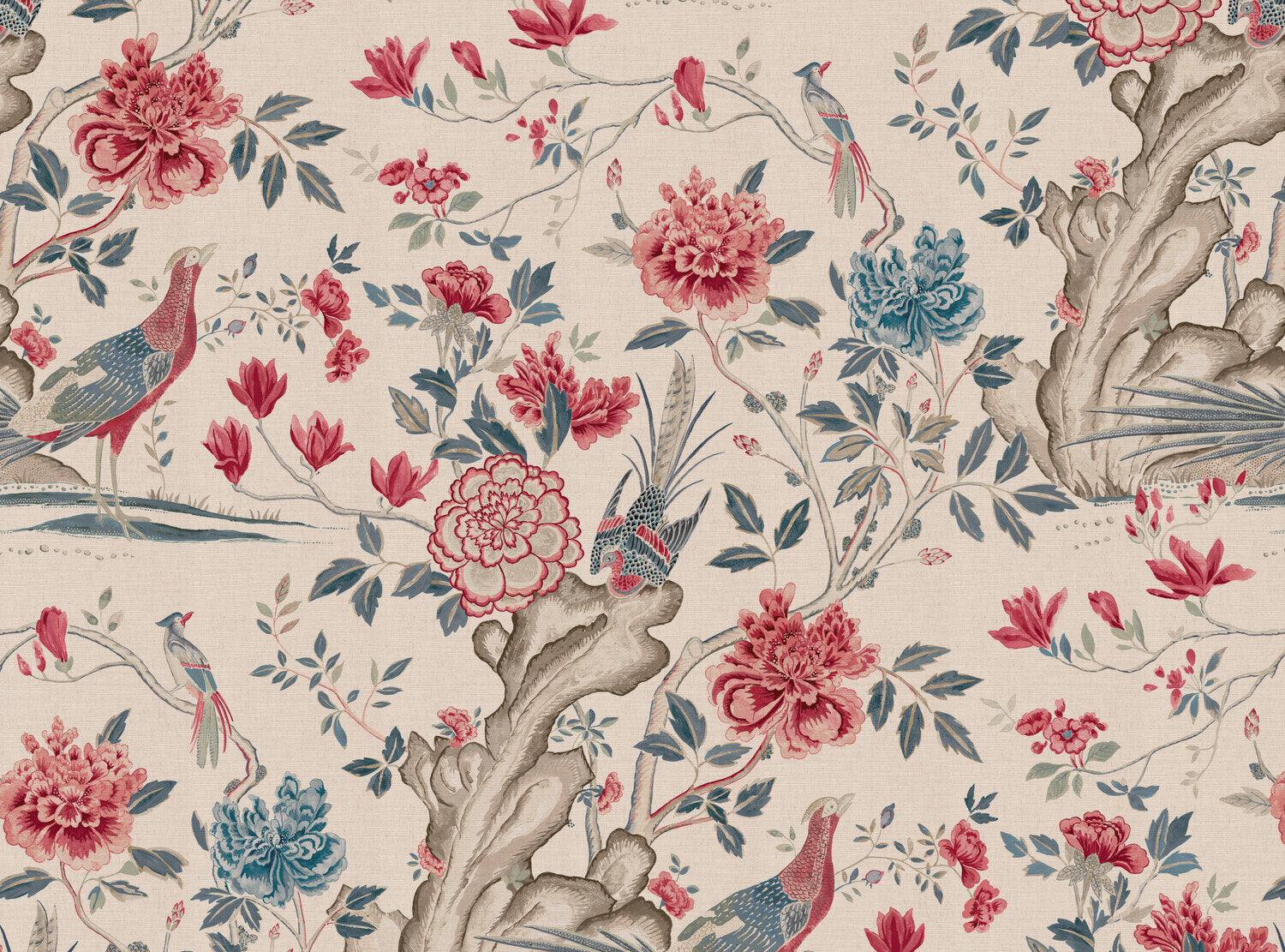 CW: Warm red and grey blue | BASE: Mercia Linen
