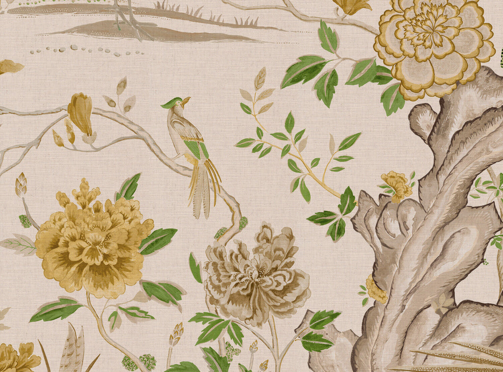 CW: Yellow and green light ground | BASE: Mercia Linen