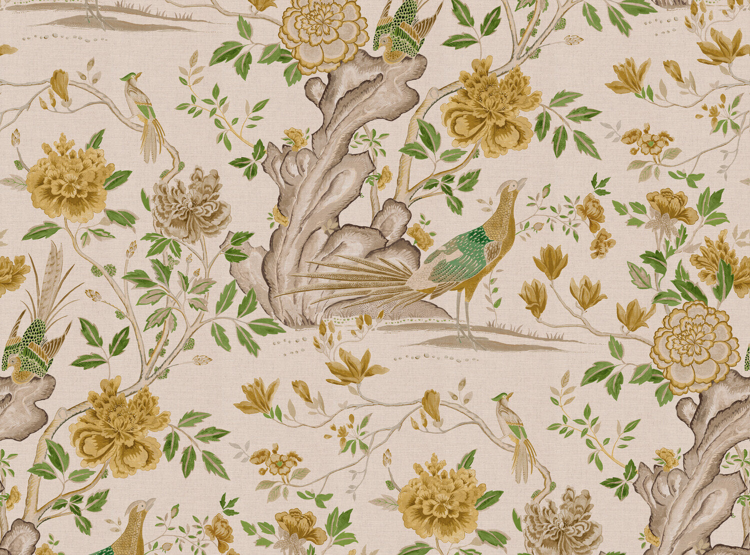 CW: Yellow and green light ground | BASE: Mercia Linen