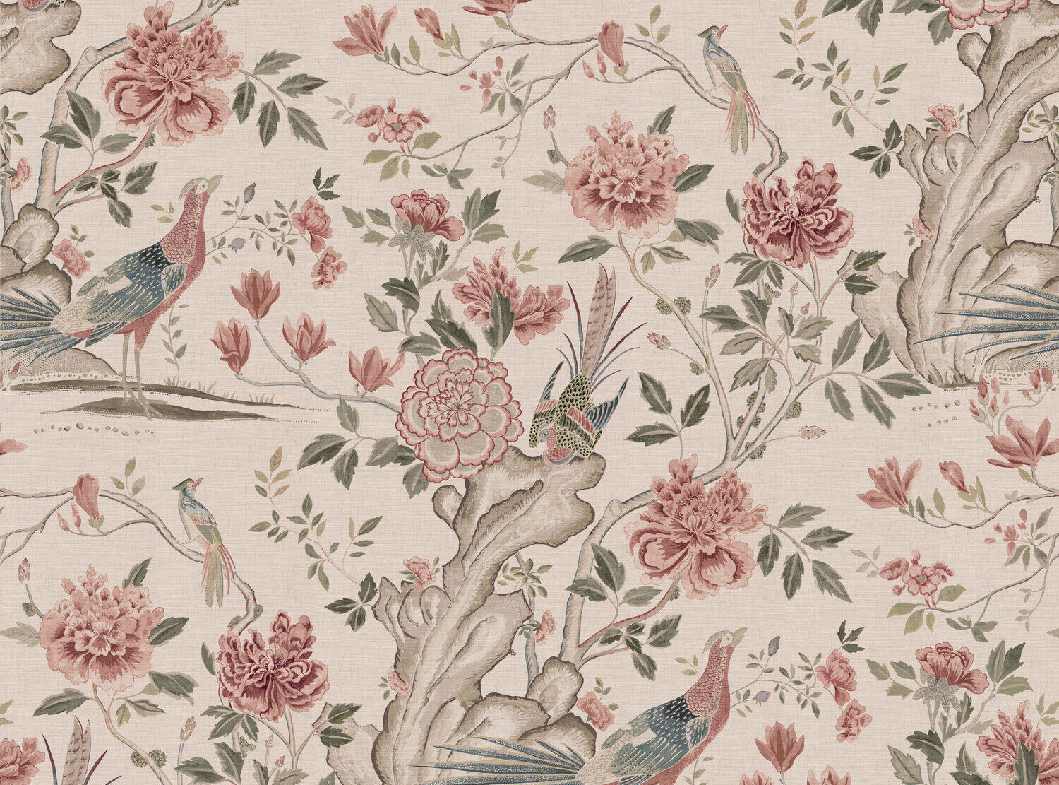 CW: Soft putty pink and grey green | BASE: Mercia Linen