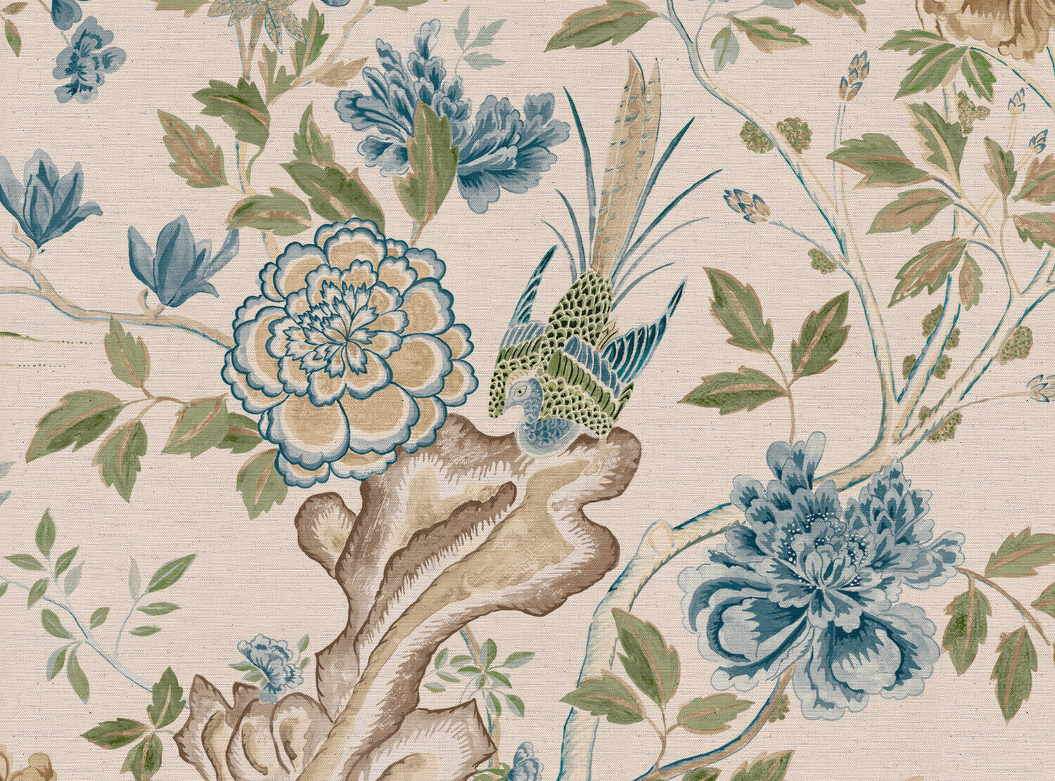 CW: Blue and moss green | BASE: Natural Luxury Linen