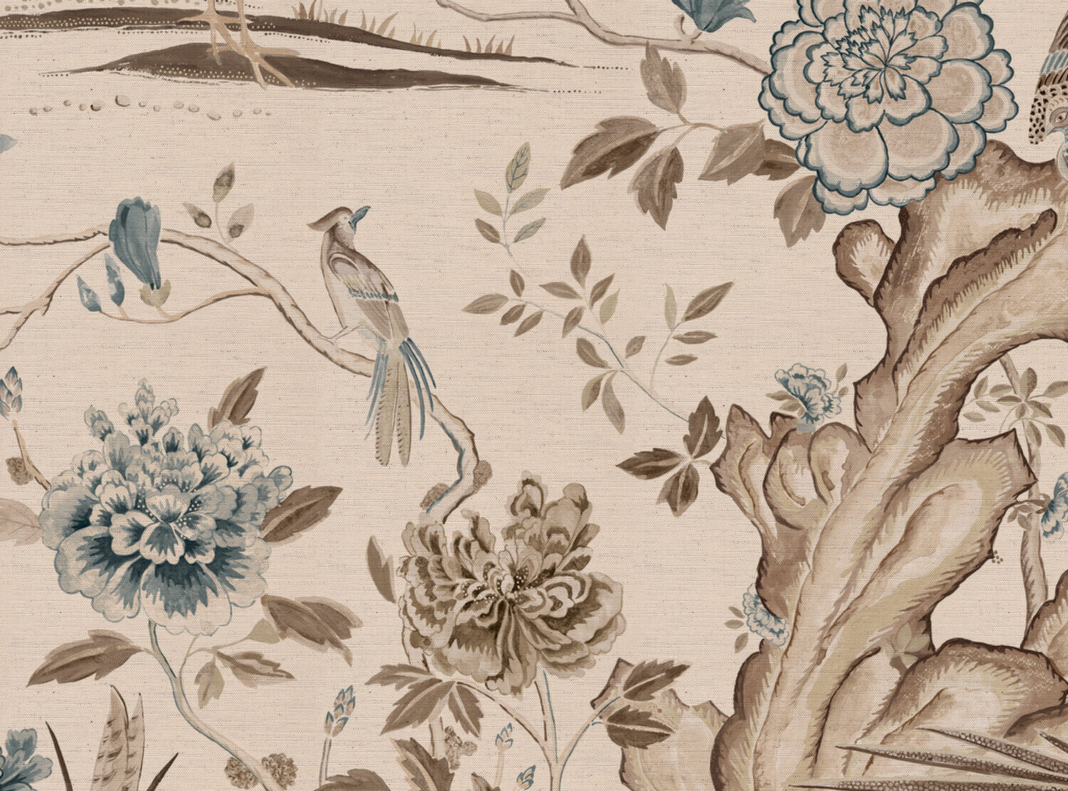 CW: Blue and brown | BASE: Natural Luxury Linen