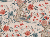 Coral and grey blue