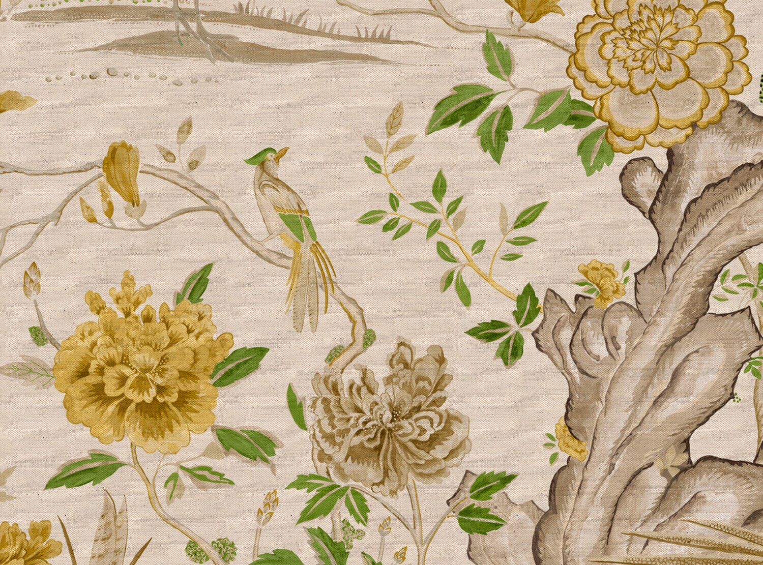 CW: Yellow and green | BASE: Natural Luxury Linen