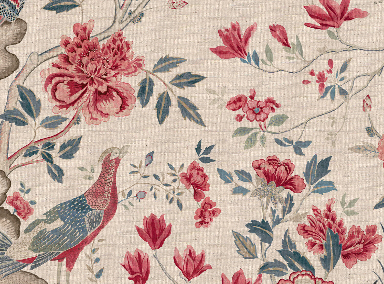 CW: Warm red and grey blue | BASE: Natural Luxury Linen