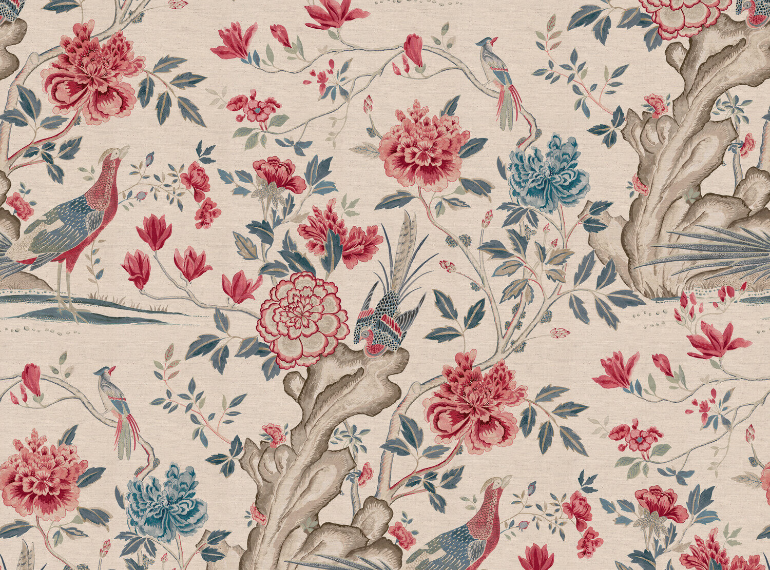 CW: Warm red and grey blue | BASE: Natural Luxury Linen
