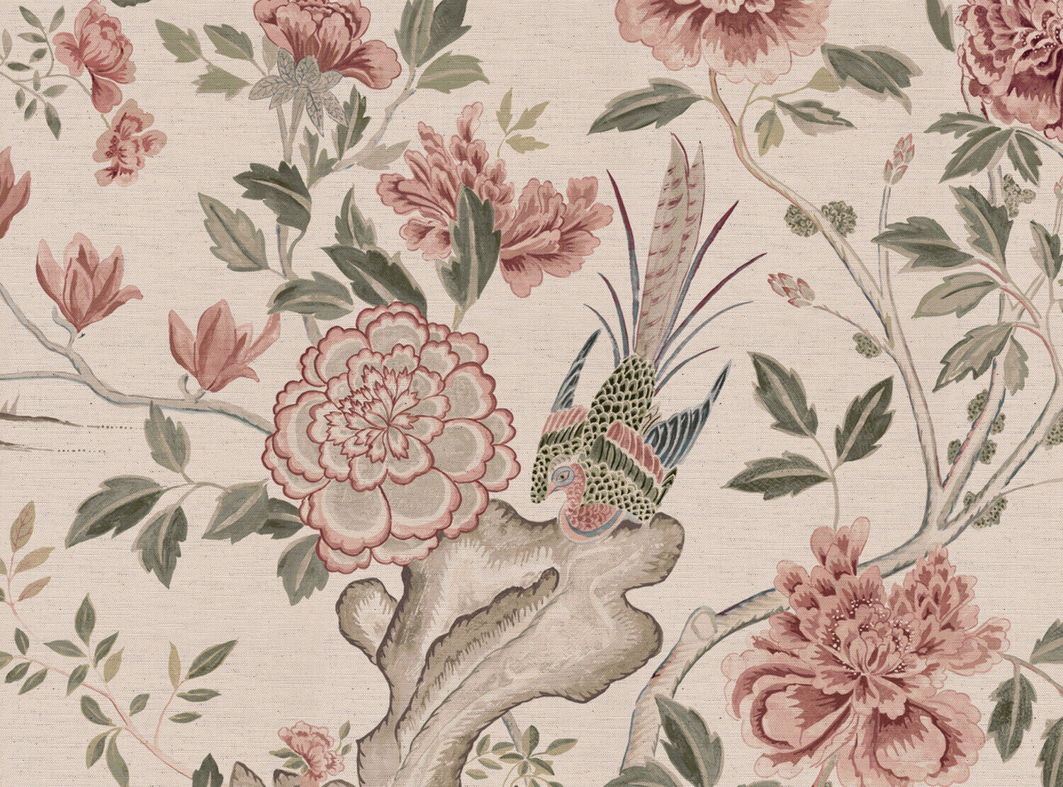 CW: Soft putty pink and grey green | BASE: Natural Luxury Linen