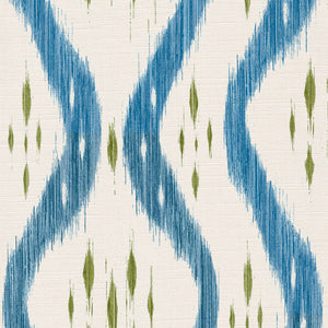 Blue and moss green
