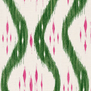 Bottle green and pink
