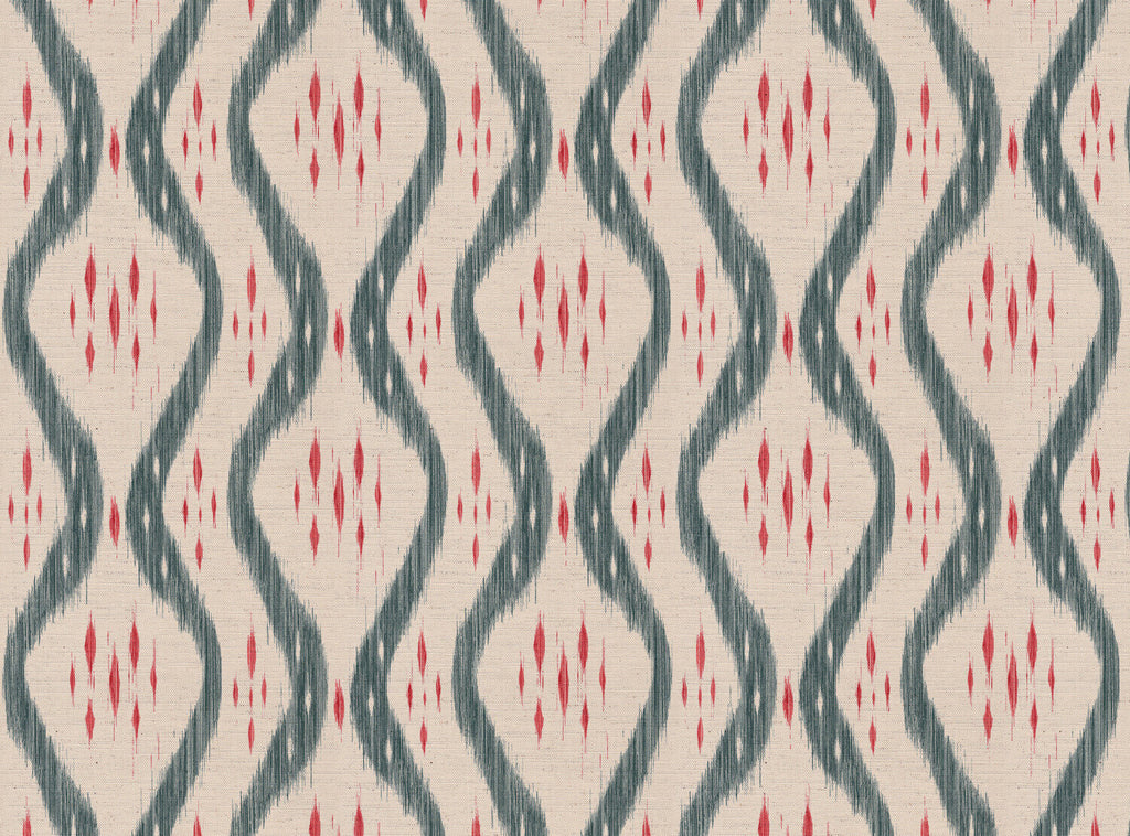 CW: Grey blue and coral | BASE: Natural Luxury Linen