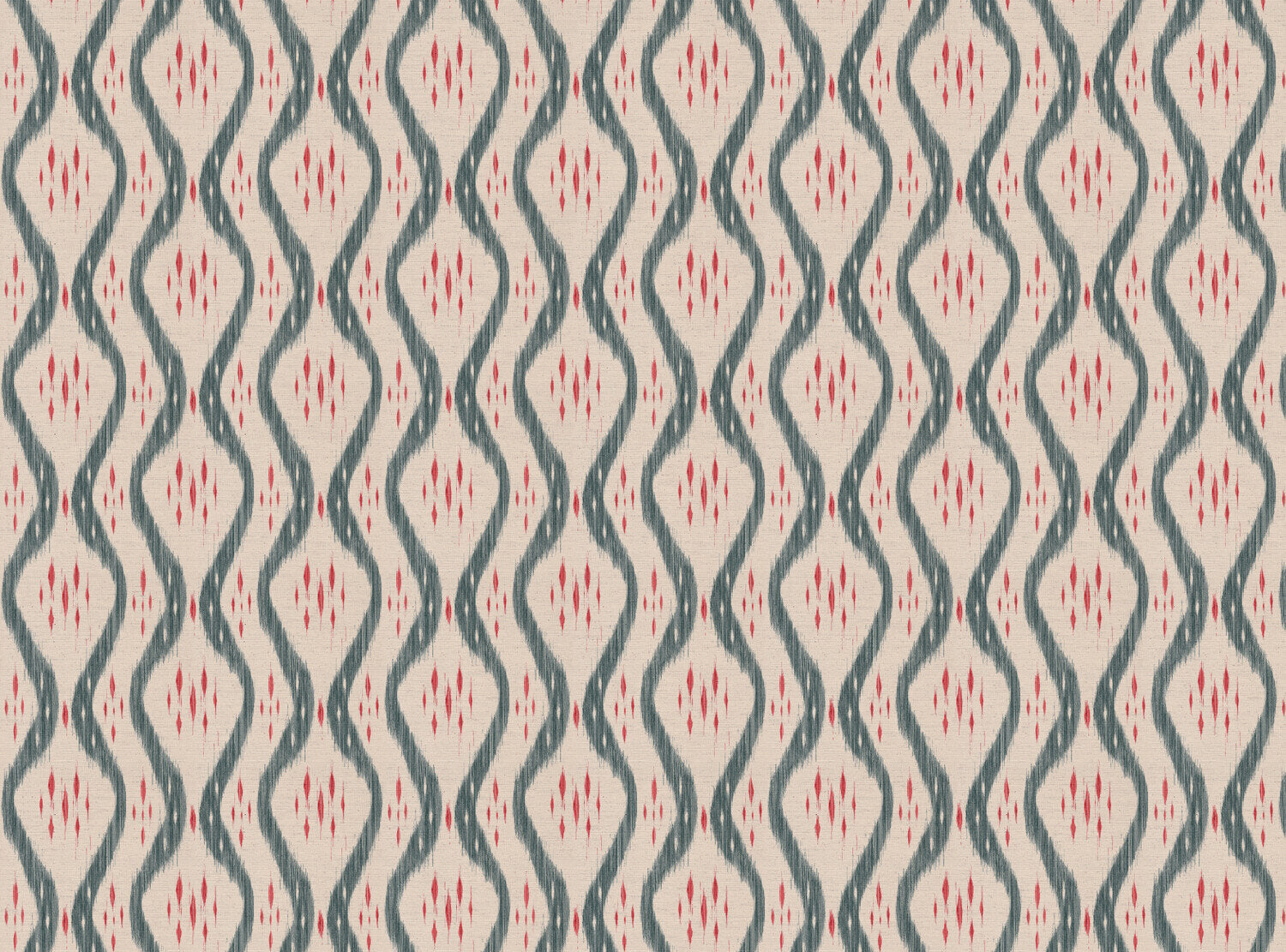 CW: Grey blue and coral | BASE: Natural Luxury Linen