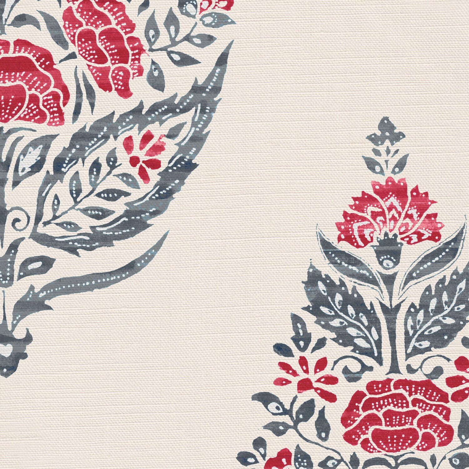 CW: Warm red and grey blue | BASE: Luxury Linen | HERO