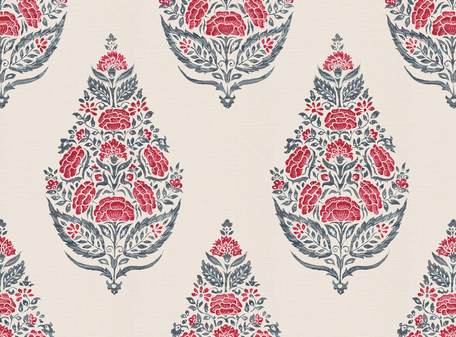 CW: Warm red and grey blue | BASE: Luxury Linen