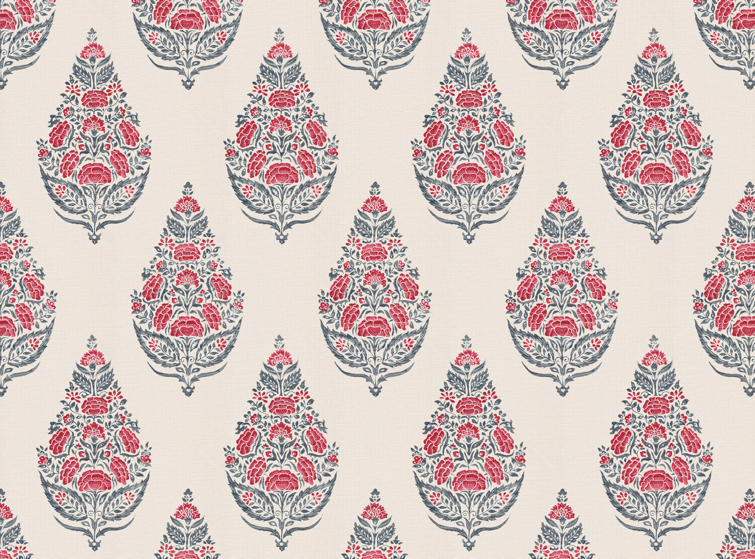 CW: Warm red and grey blue | BASE: Luxury Linen