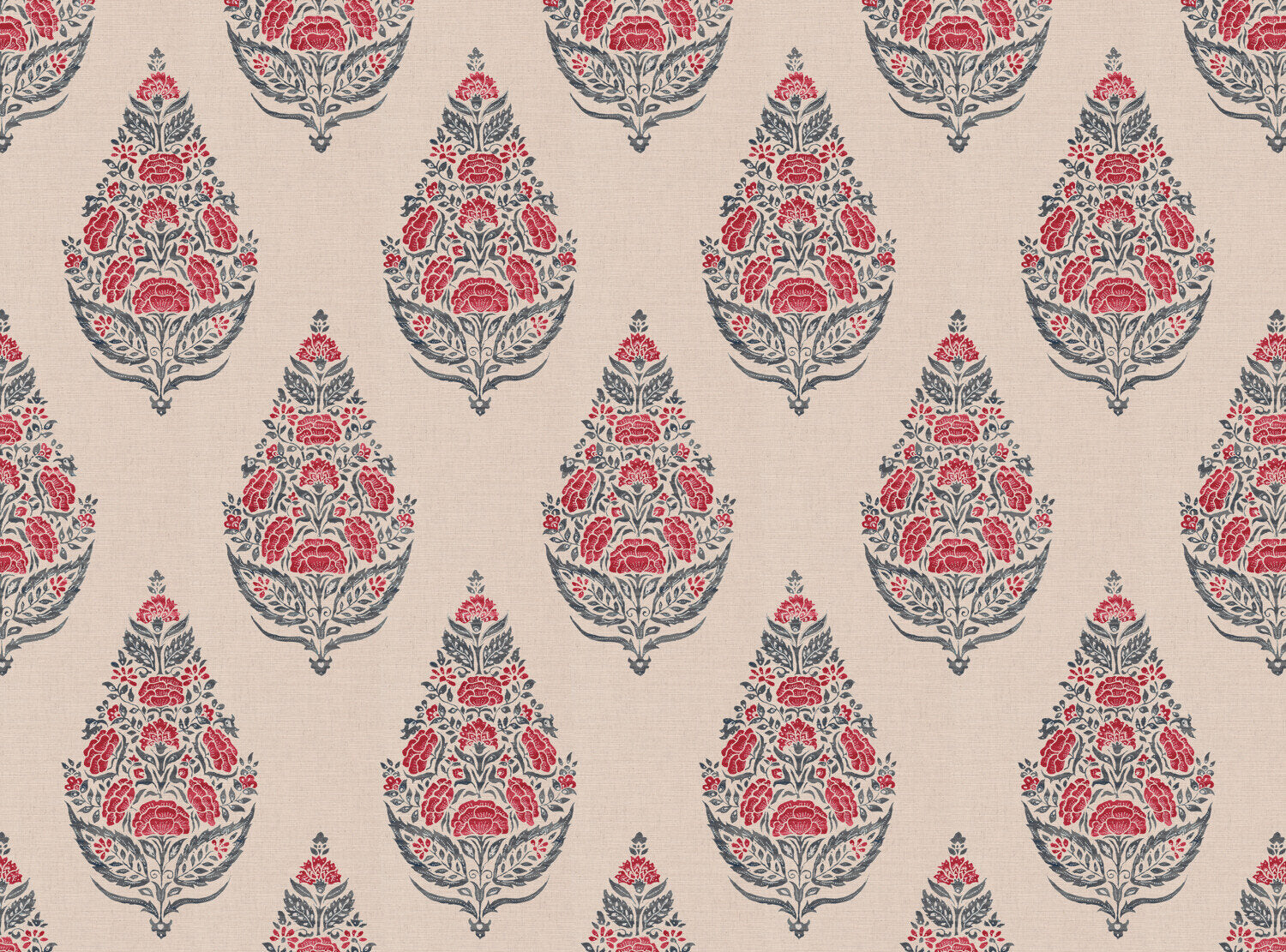 CW: Warm red and grey blue | BASE: Mercia Linen