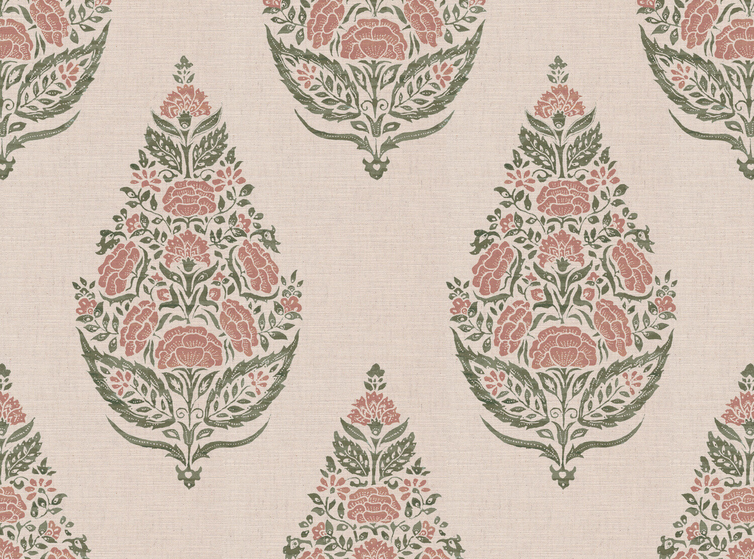 CW: Soft putty pink and grey green | BASE: Mercia Linen