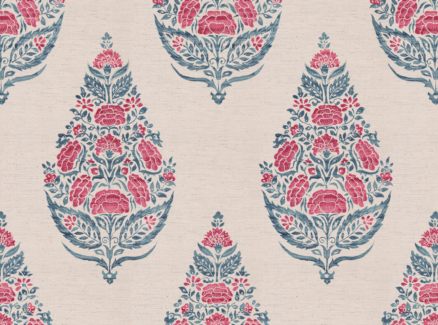 CW: Pinky red and blue | BASE: Natural Luxury Linen