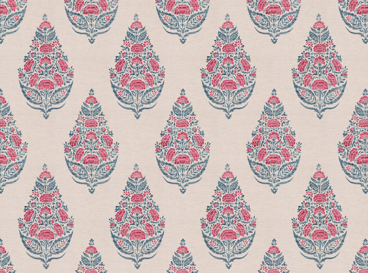 CW: Pinky red and blue | BASE: Natural Luxury Linen