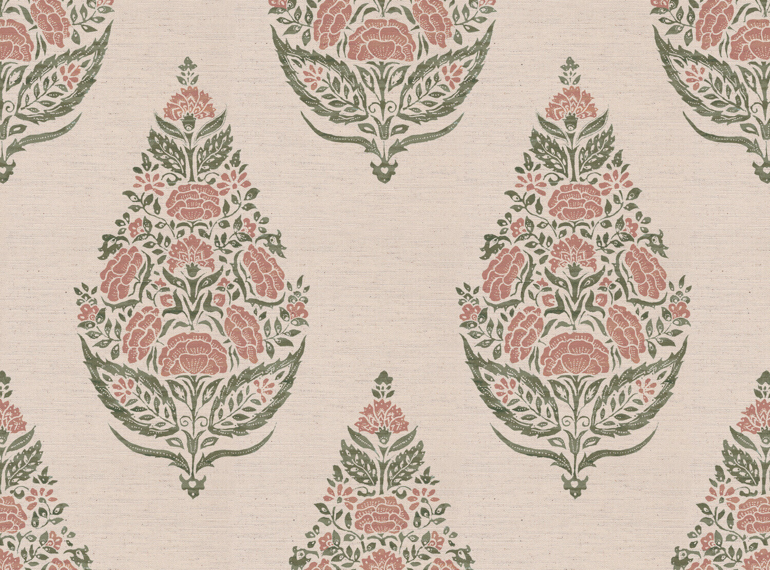 CW: Soft putty pink and grey green | BASE: Natural Luxury Linen