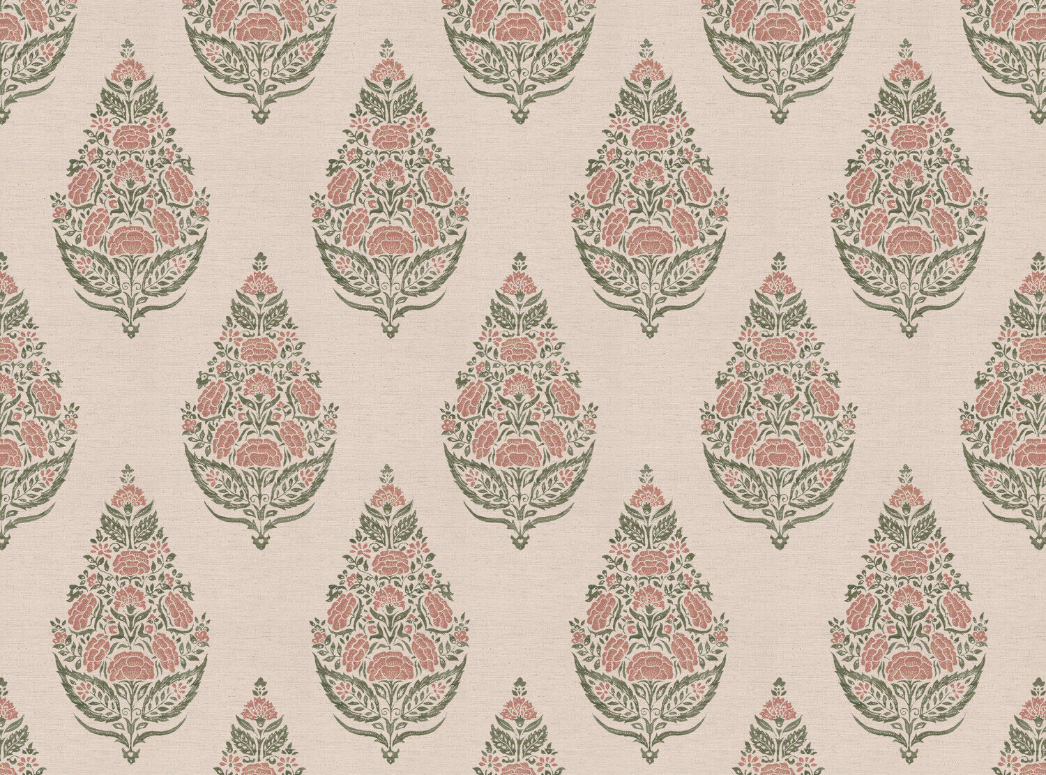 CW: Soft putty pink and grey green | BASE: Natural Luxury Linen