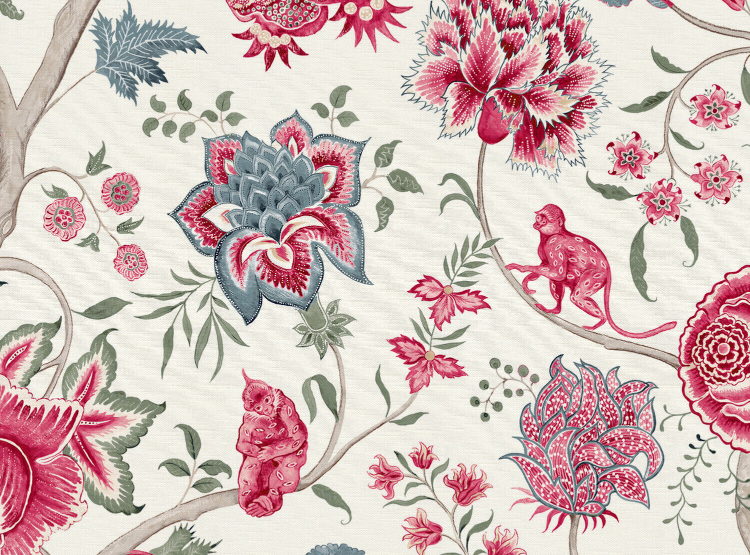 CW: Deeper warm red and grey green and grey blue | BASE: Luxury Linen