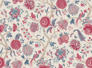 Raspberry and denim