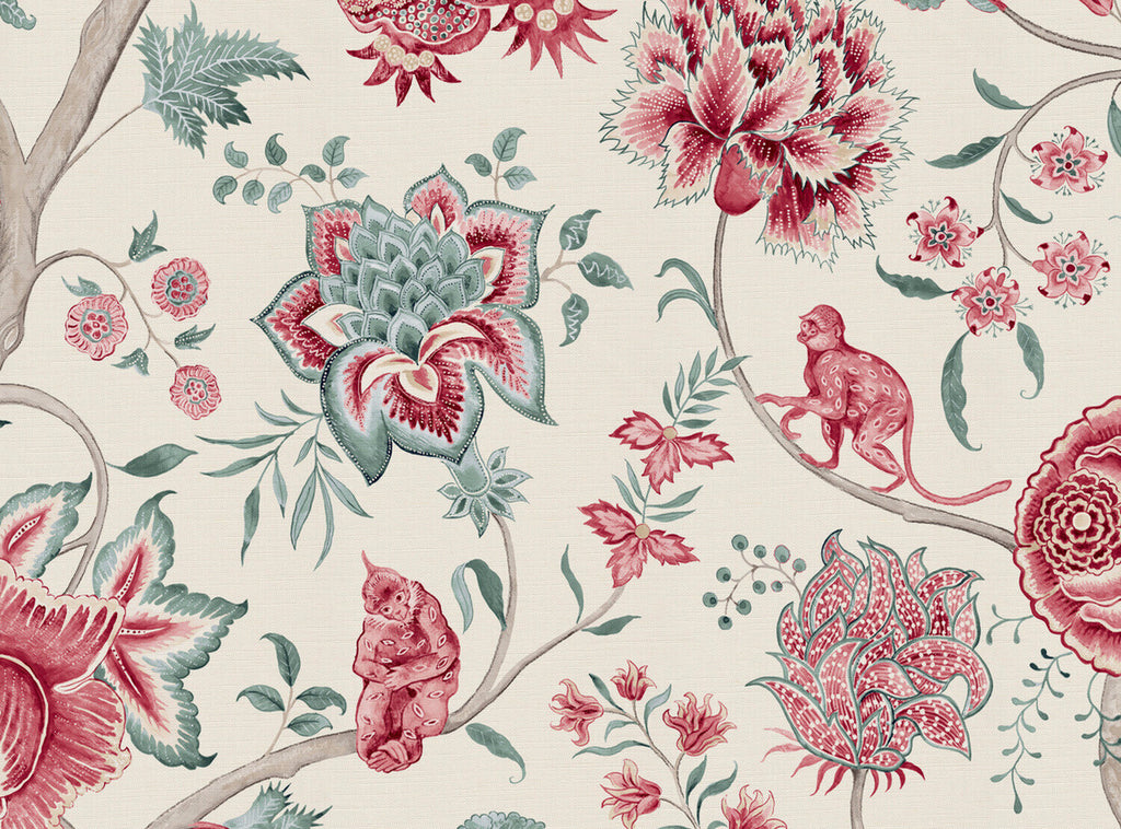 CW: Warm red and duck egg | BASE: Luxury Linen