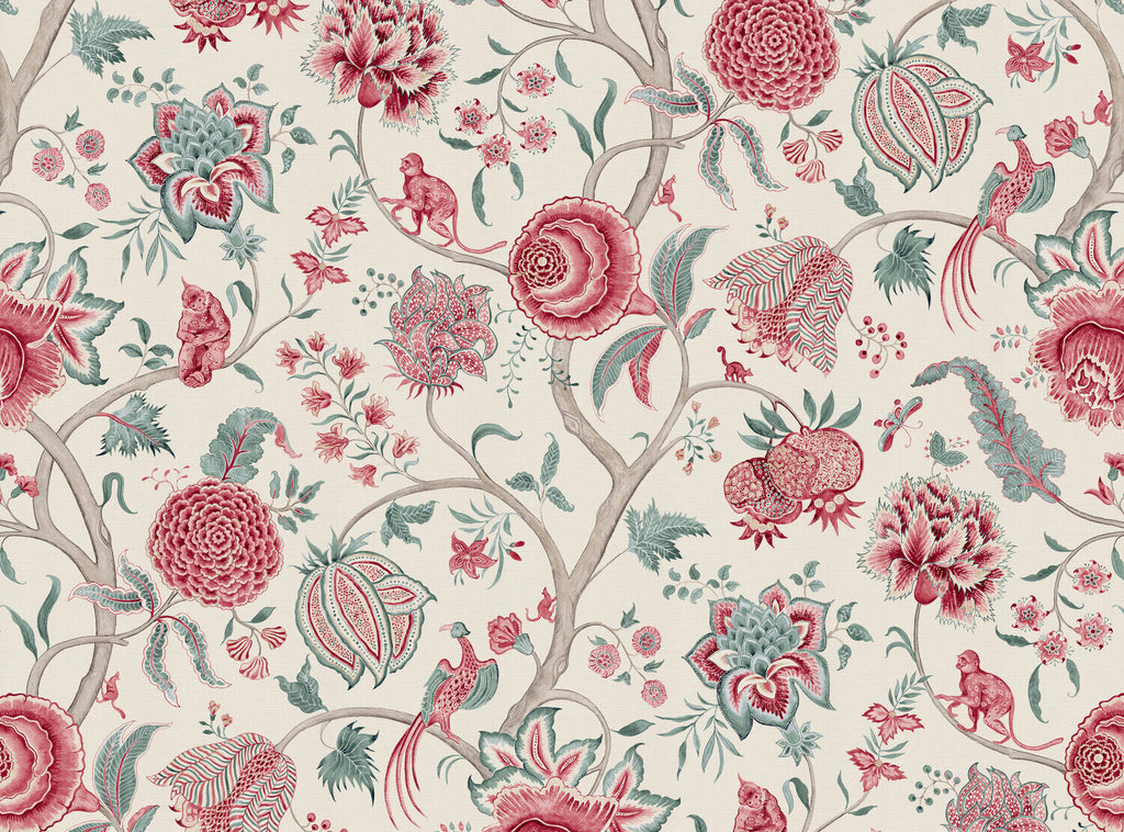 CW: Warm red and duck egg | BASE: Luxury Linen