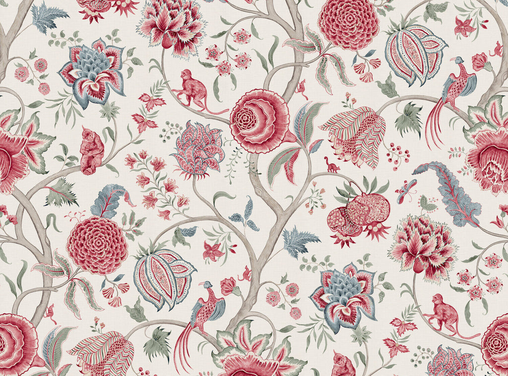 CW: Warm red and grey green and grey blue | BASE: Luxury Linen