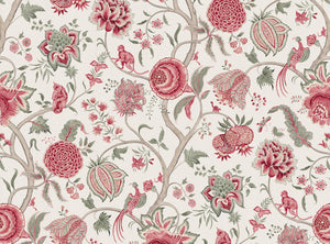Warm red and grey green