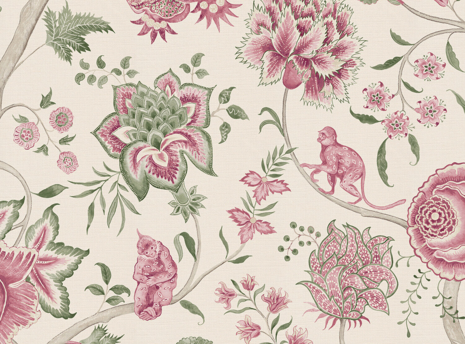 CW: Wild orchid pink and green | BASE: Luxury Linen