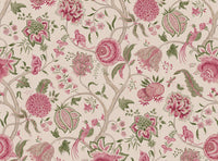 Carmine pink and green