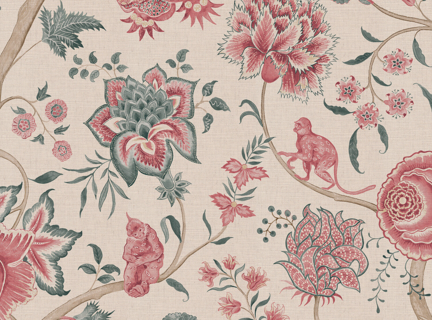 CW: Pink and duck egg | BASE: Mercia Linen