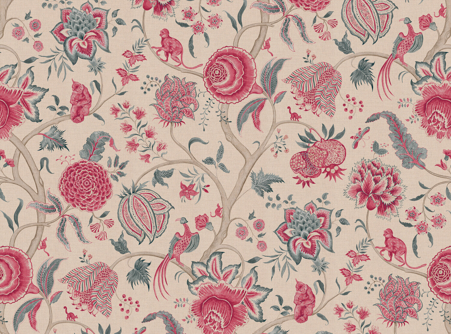 CW: Pinky red and grey blue | BASE: Mercia Linen