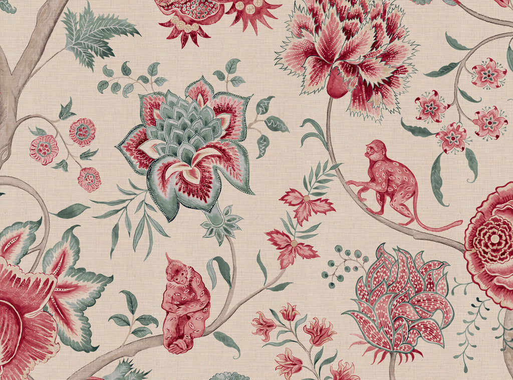 CW: Warm red and duck egg | BASE: Mercia Linen
