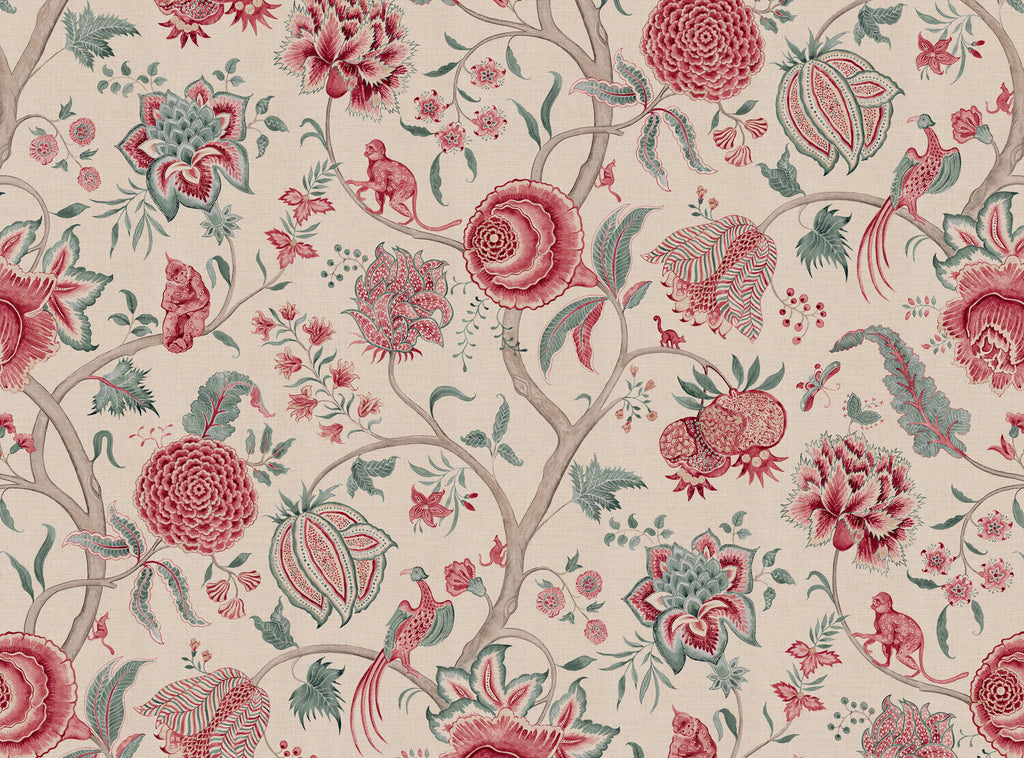 CW: Warm red and duck egg | BASE: Mercia Linen