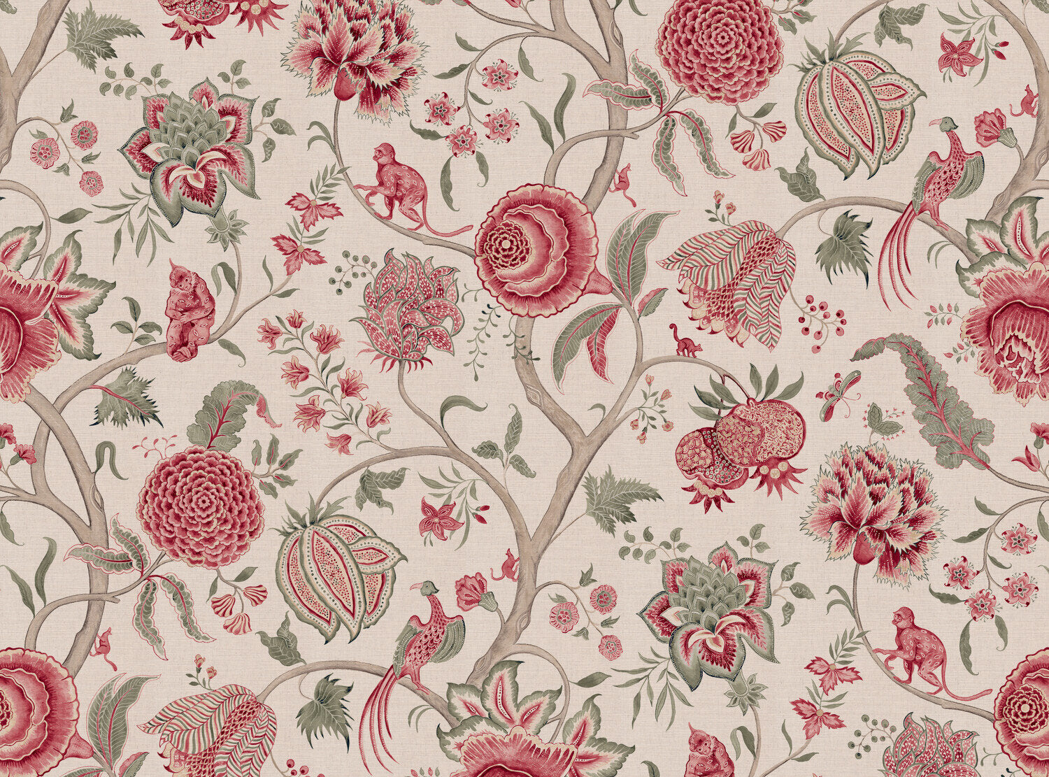 CW: Warm red and grey green | BASE: Mercia Linen