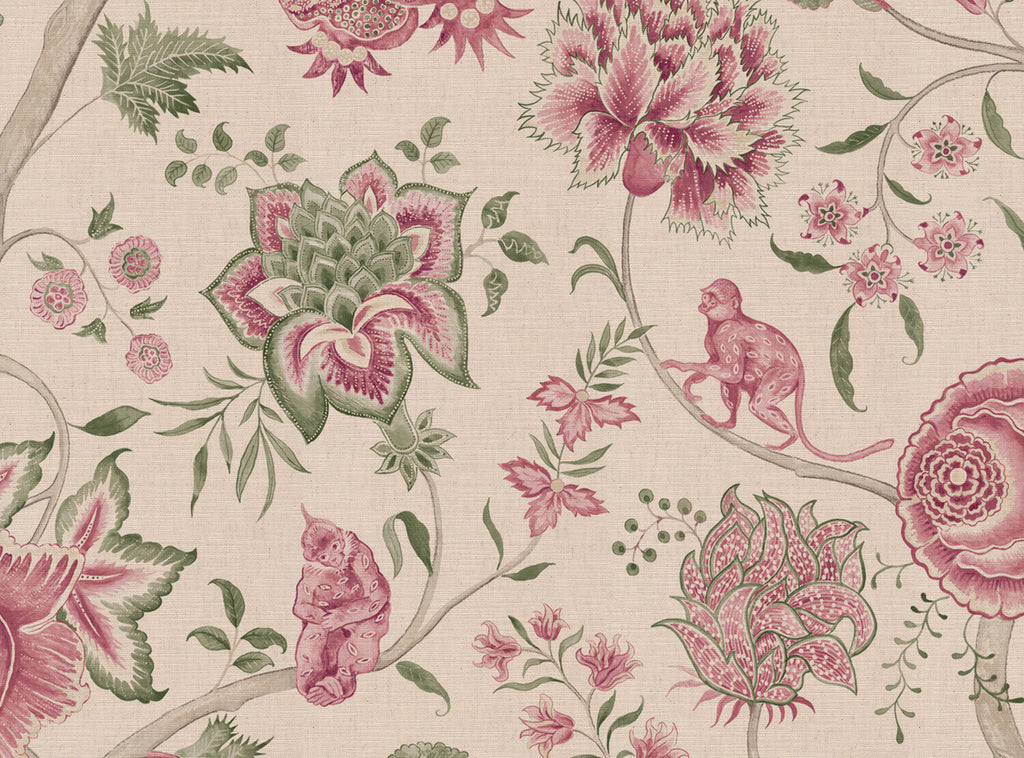 CW: Wild orchid pink and green | BASE: Mercia Linen