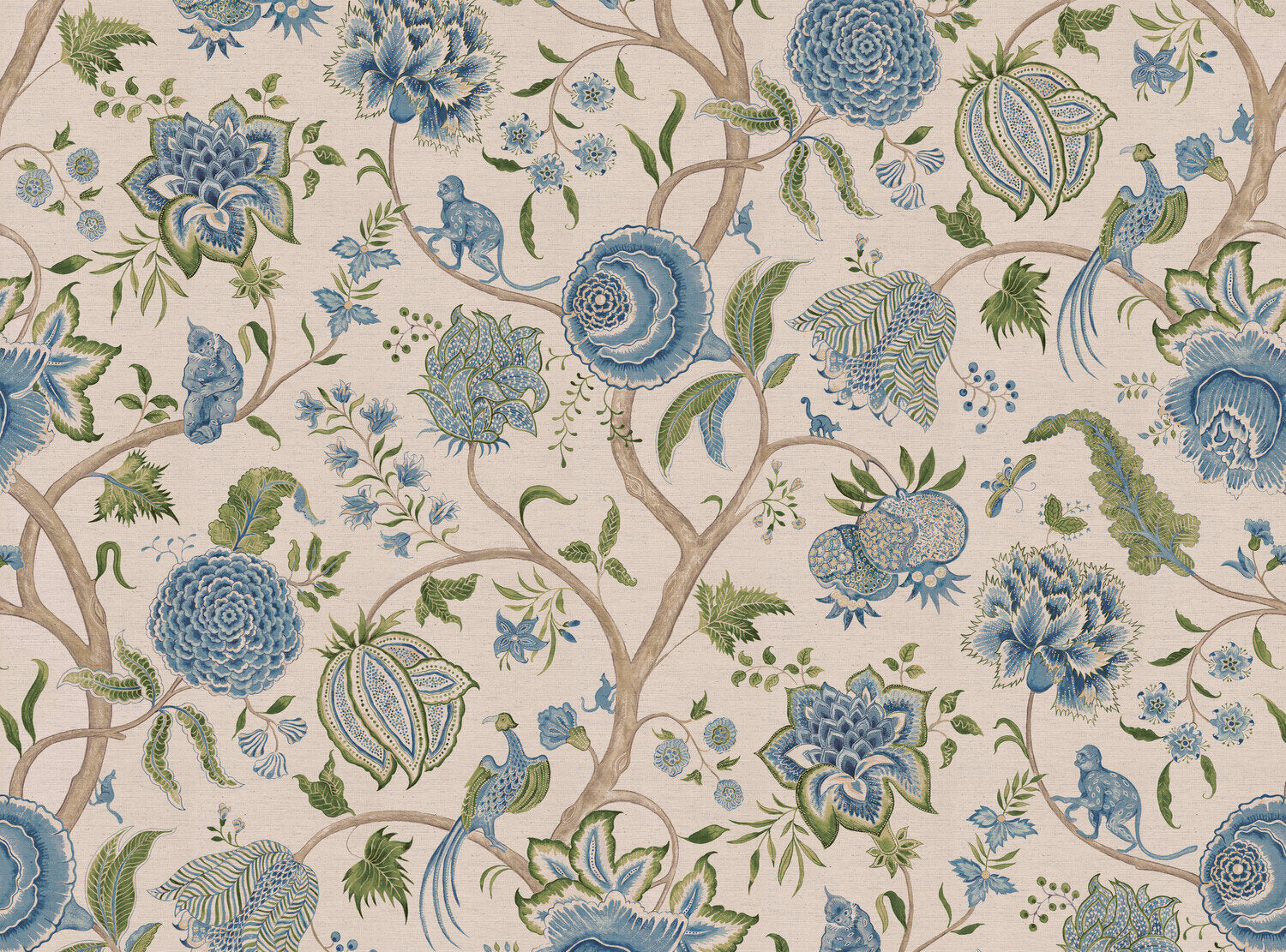 CW: Blue and moss green | BASE: Natural Luxury Linen