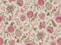 Carmine pink and green