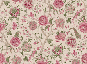 Carmine pink and green