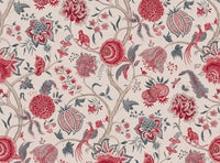 Deep warm red and grey blue