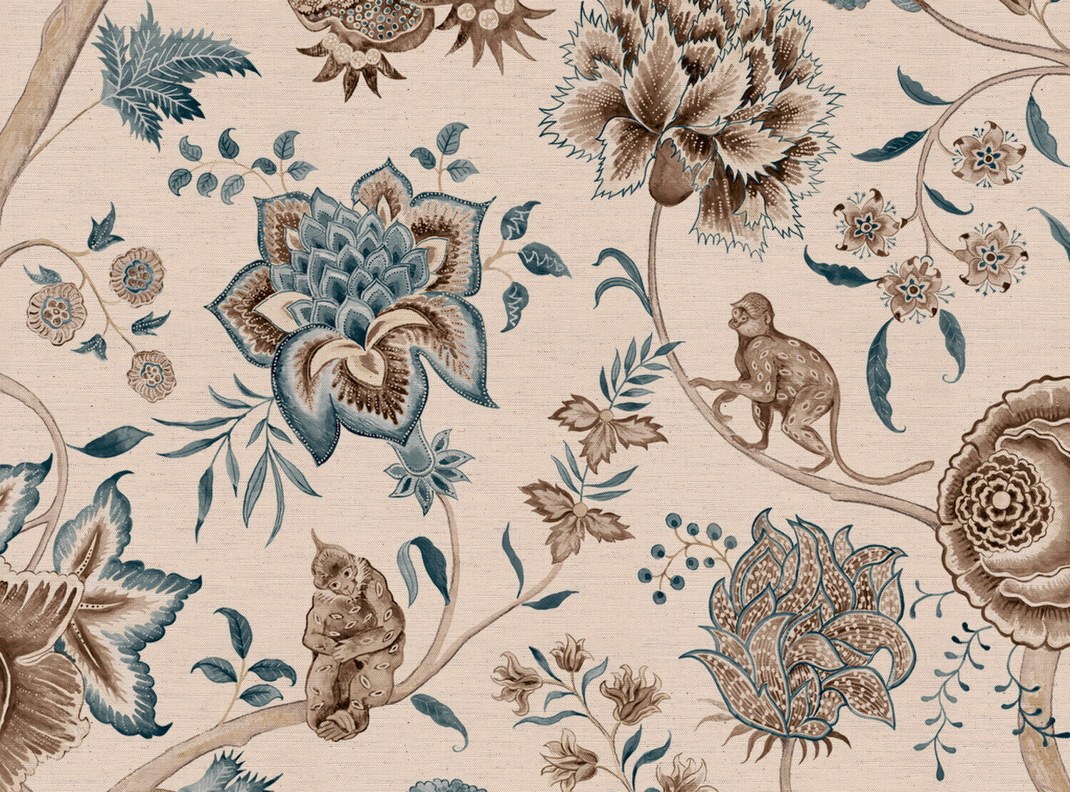 CW: Green blue brown | BASE: Natural Luxury Linen