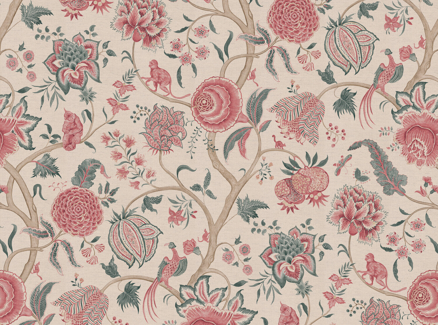 CW: Pink and duck egg | BASE: Natural Luxury Linen