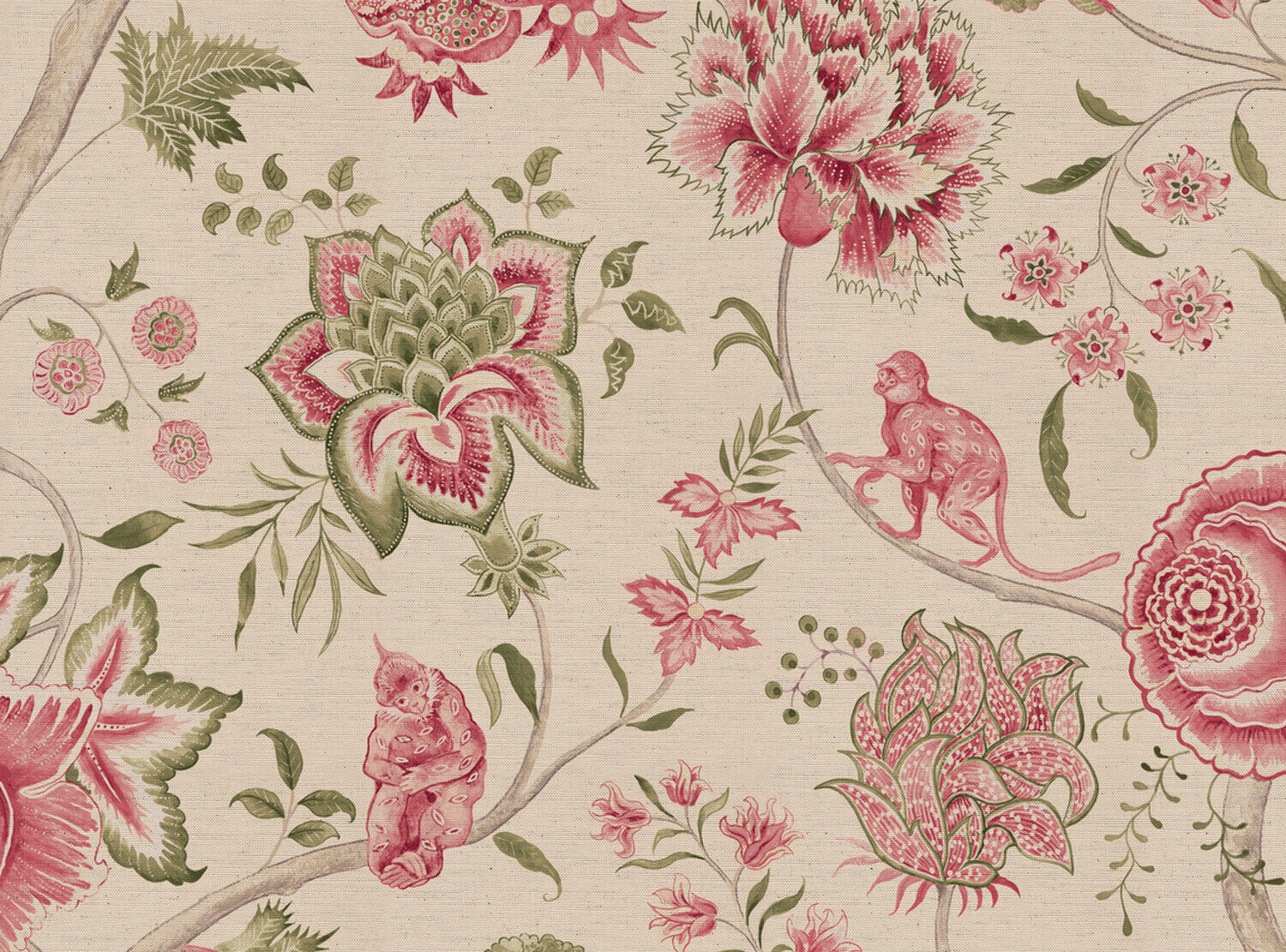 CW: Pink green | BASE: Natural Luxury Linen