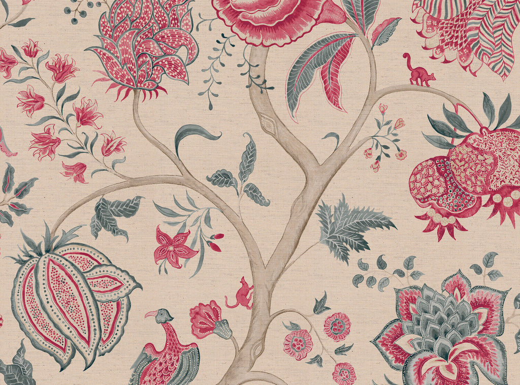 CW: Pinky red and grey blue | BASE: Natural Luxury Linen