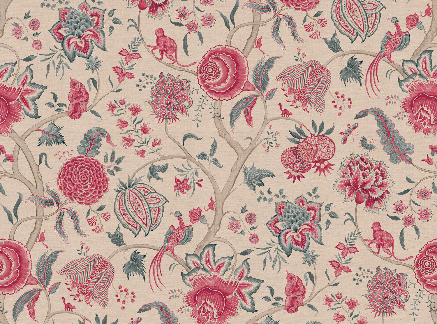 CW: Pinky red and grey blue | BASE: Natural Luxury Linen