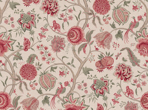 Warm red and grey green