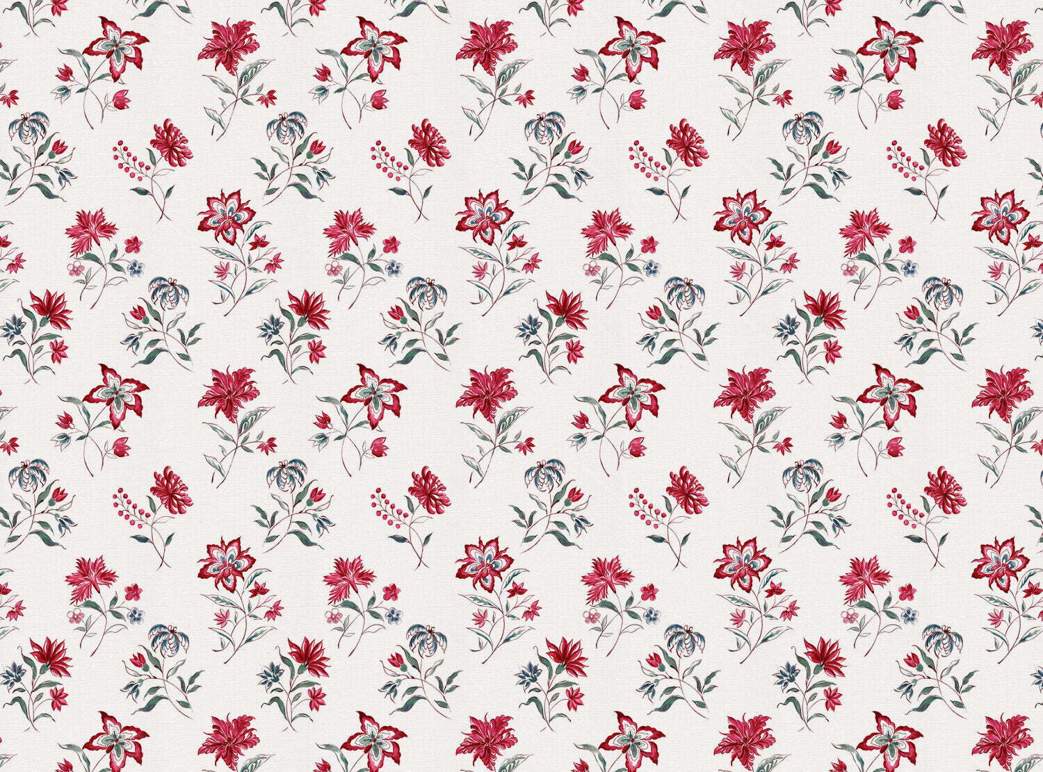 CW: Deep red green and blue | BASE: Luxury Linen